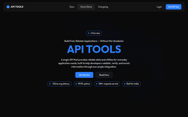 API Tools screenshot