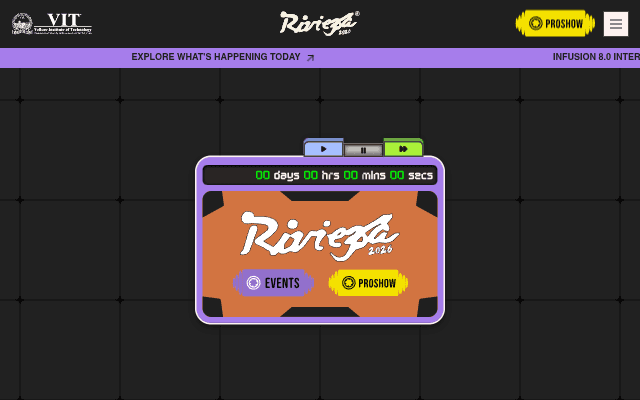 Riviera'26 Website screenshot